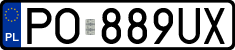 License plates of Poland, Regular car plates