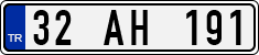 License plate of Turkey, Regular plates