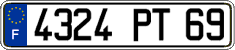 French license plate, FNI