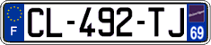 French license plate, SIV (ordinary)