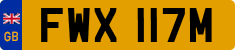 License plate of the United Kingdom, 1963 year system