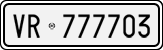 License plate of Italy, Cars (1927 year series)