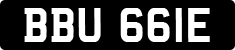 License plate of the United Kingdom, 1963 year system
