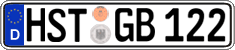 German license plate, Regular plates