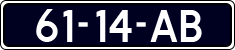 License plate of the Netherlands, Commercial Vehicles (1951-1994 system)