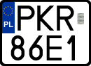 License plates of Poland, Special vehicles and motorcycles