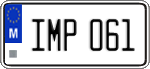 License plate of Malta, Regular plates (ABC 123)