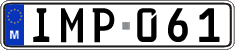 License plate of Malta, Regular plates (ABC 123)