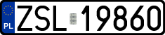 License plates of Poland, Regular car plates