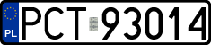 License plates of Poland, Regular car plates