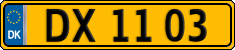 License plate of Denmark, Commercial vehicles