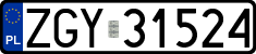 License plates of Poland, Regular car plates