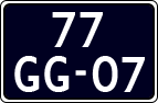 License plate of the Netherlands, Cars