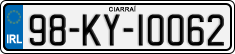 License plate of Ireland, Regular plates
