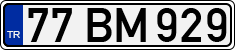 License plate of Turkey, Regular plates