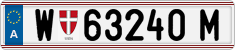 License plate of Austria, Regular plates
