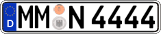 German license plate, Regular plates