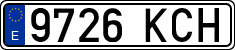 License plates of Spain, Ordinary (2000)