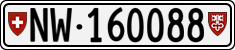 License plate of Switzerland, Cars