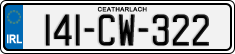License plate of Ireland, Regular plates