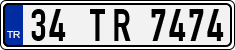 License plate of Turkey, Regular plates