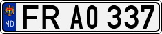 License plate of Moldova, Cars (1992)