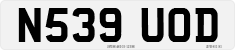 License plate of the United Kingdom, 1983 year system
