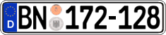 German license plate, Diplomatic