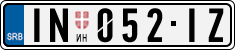 License plate of Serbia, Cars