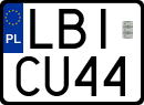 License plates of Poland, Special vehicles and motorcycles