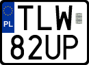 License plates of Poland, Special vehicles and motorcycles