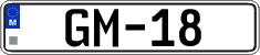 License plate of Malta, High authorities (GM-12)