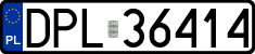 License plates of Poland, Regular car plates