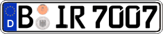 German license plate, Regular plates