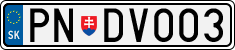License plate of Slovakia, Vanity Plates