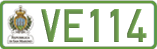 License plate of San Marino, Electric vehicles (123(4))
