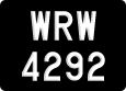 License plate of Malaysia, A(BC) 1(234)