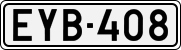 License plate of Finland, Cars