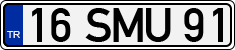 License plate of Turkey, Regular plates