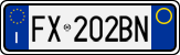License plate of Italy, Cars (1994 year series)