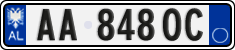 License plate of Albania, Cars (2011)
