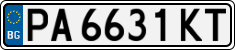 License plate of Bulgaria, Cars