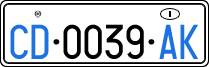 License plate of Italy, Diplomatic