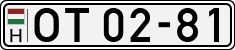 license plates of Hungary, Oldtimers (1990)