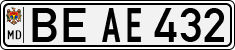 License plate of Moldova, Cars (1992)