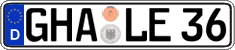 German license plate, Regular plates