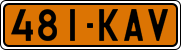 License plate of Finland, Special vehicles