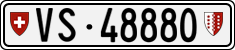 License plate of Switzerland, Cars