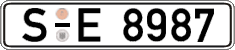 German license plate, Regular plates