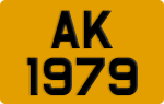 License plate of Hong Kong, AB 1234